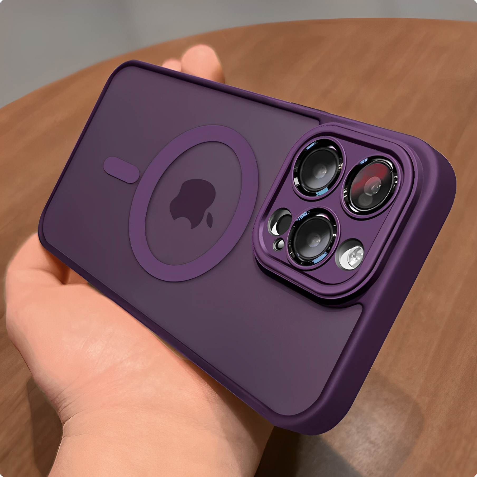 Coque MagSafe pour iPhone - Violet Foncé